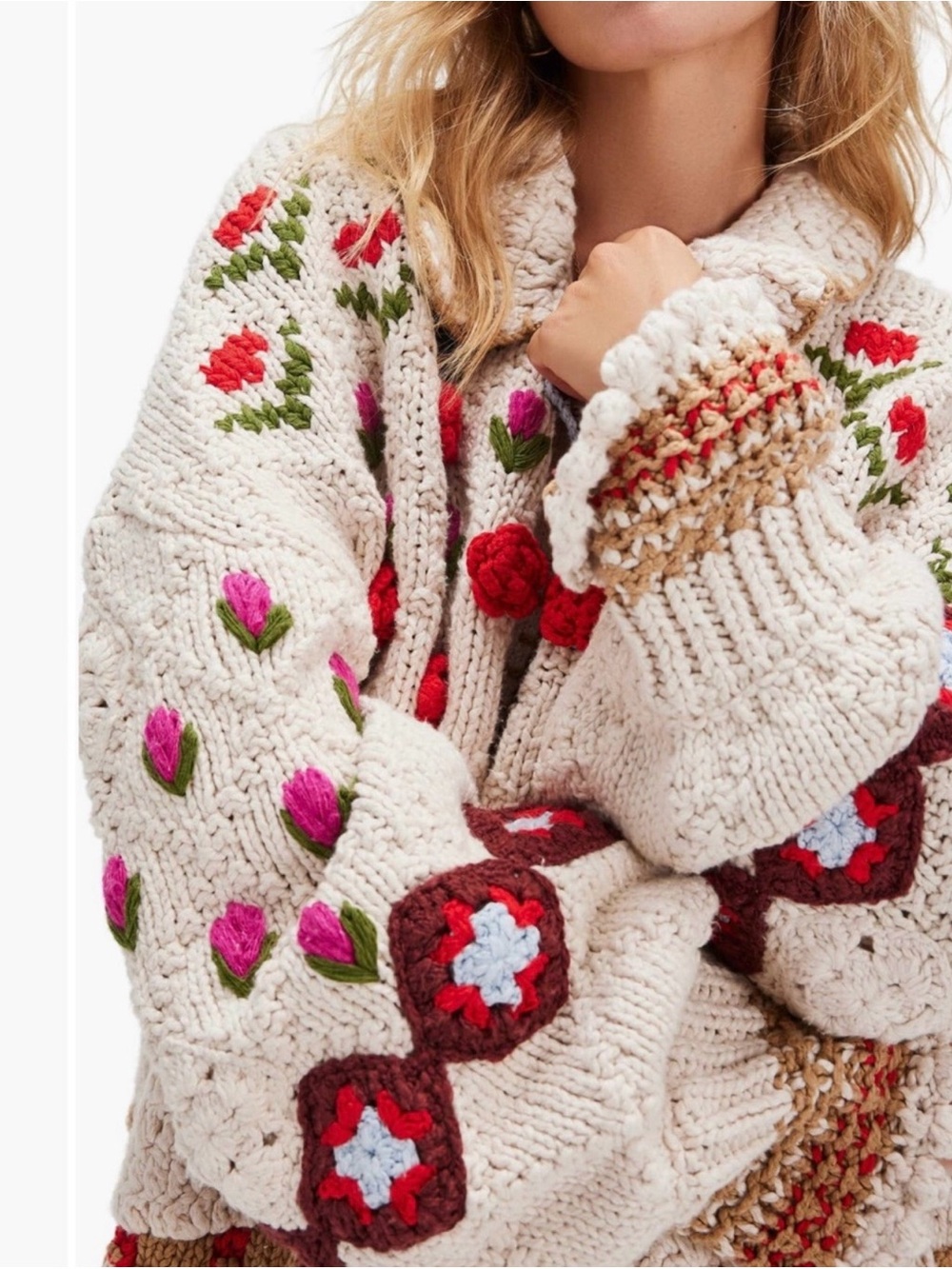 Free People Rosebud Cardigan size XL - Picture 14 of 14